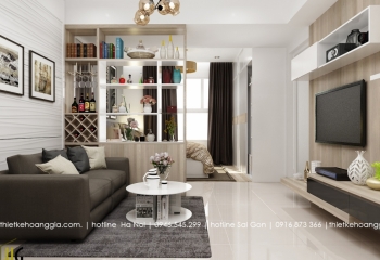 Thiết kế nội thất chung cư The Goldview Quận 4 cho anh Đông